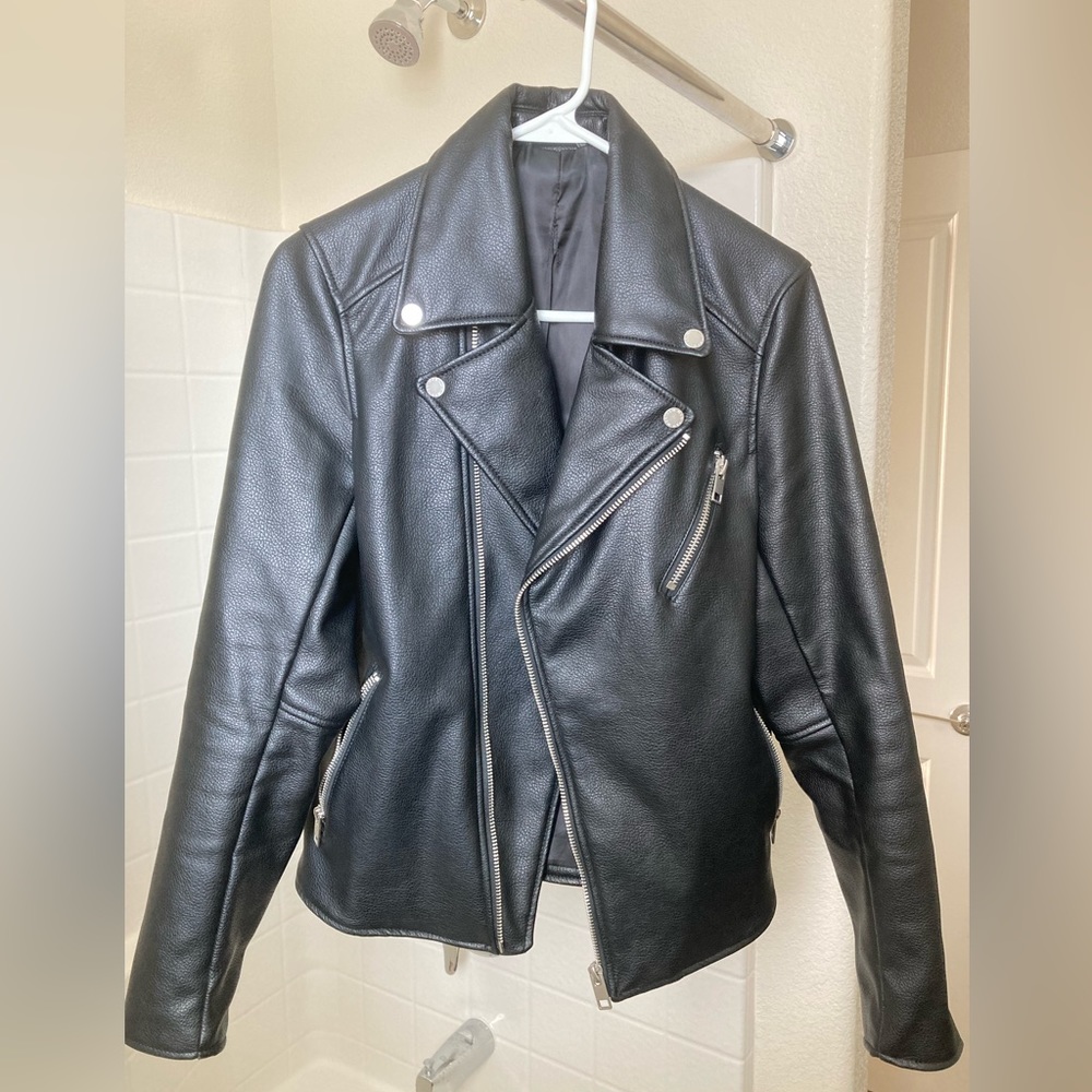 H&M Faux Leather Moto Jacket